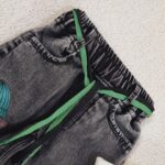 شلوار لی بچه گانه خرس سبز ۱۲۵۷ - Image 4