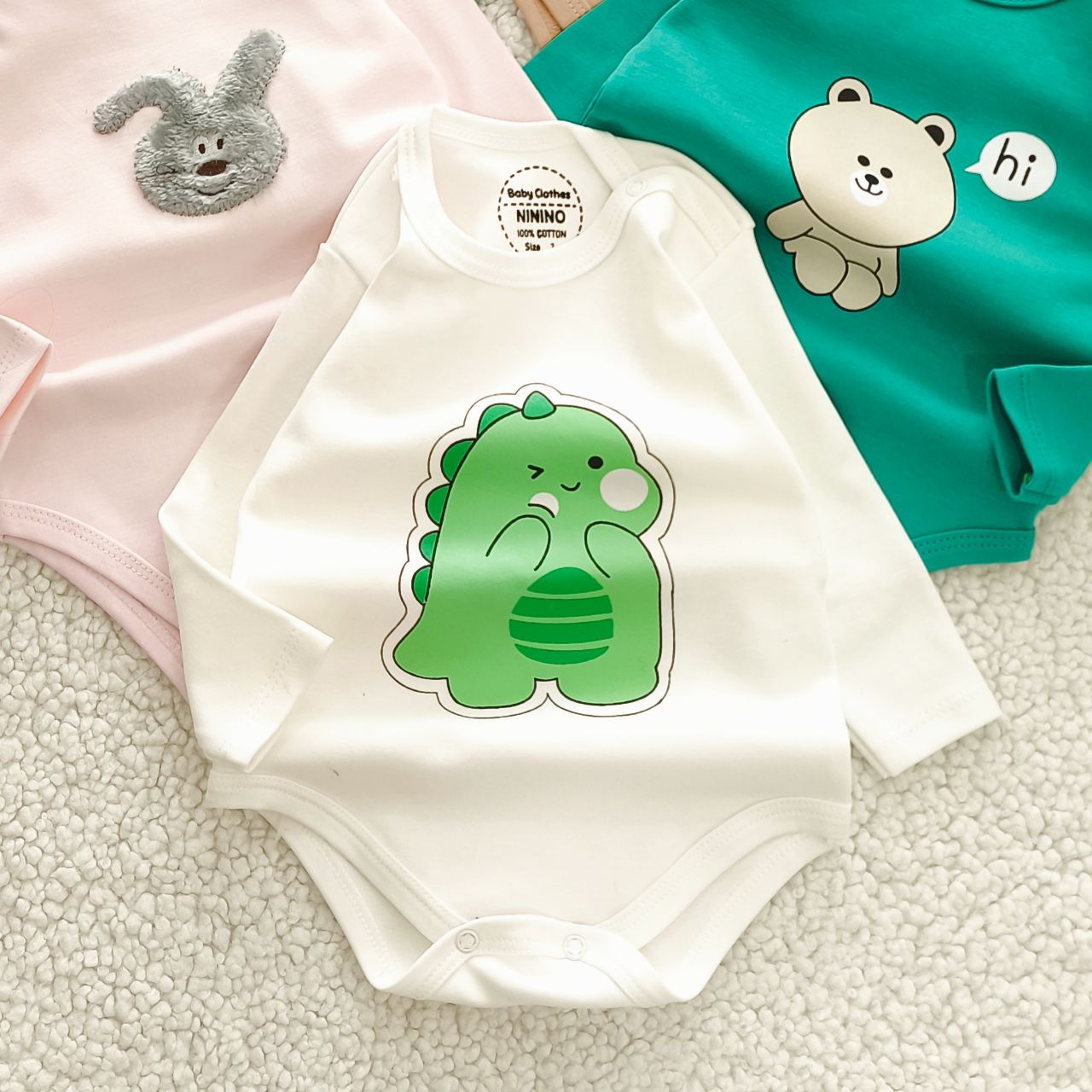 سیسمونی تربچه بادی زیردکمه بچه گانه پنبه دورو اعلا مدل بادیز (۰ تا ۳۰ ماه) ۱۵۳۱