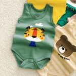 بادی زیردکمه رکابی نوزادی پنبه اعلا مدل آنا (۰ تا ۳۰ ماه) ۱۵۳۳ - Image 4