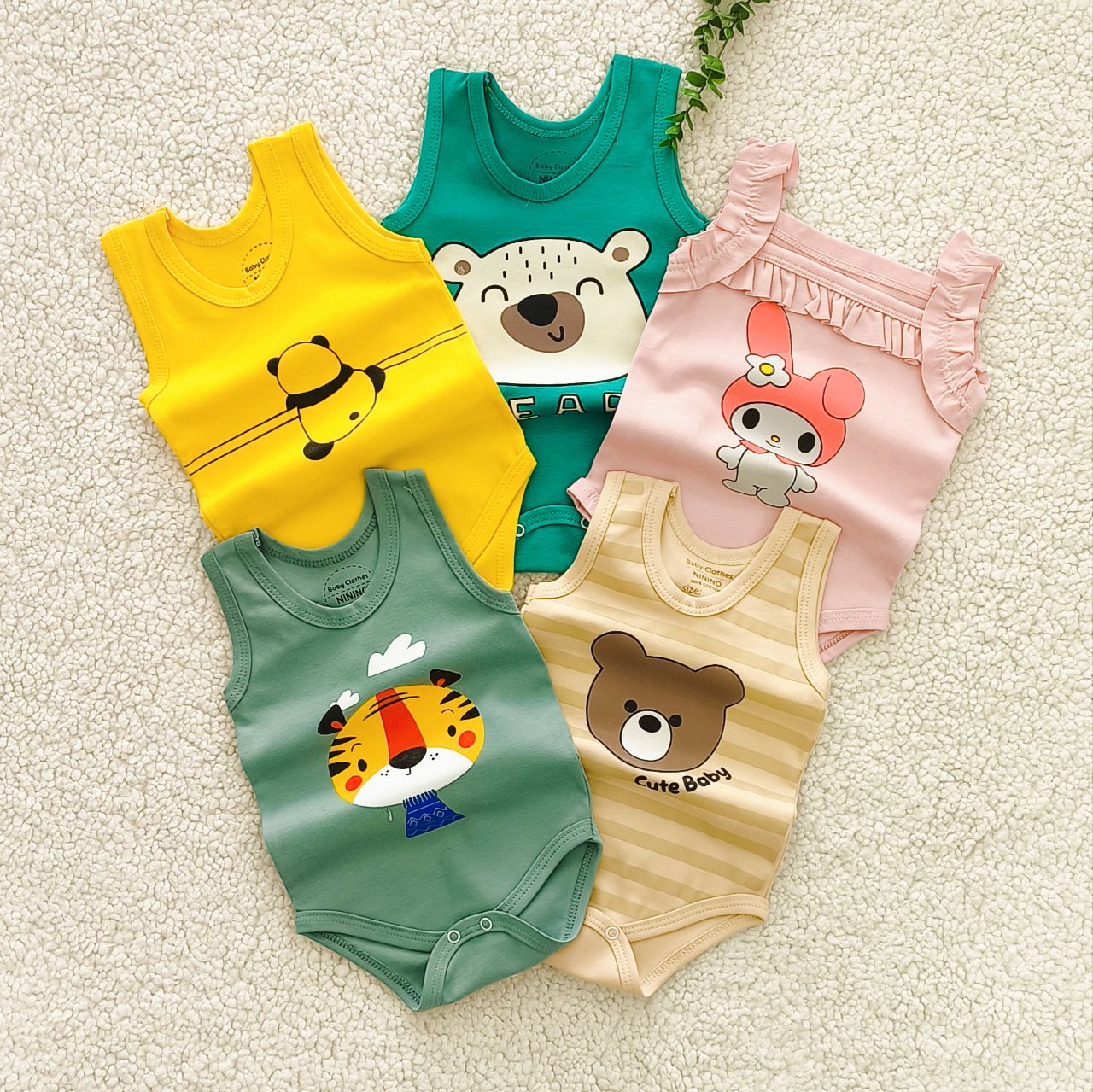 سیسمونی تربچه بادی زیردکمه رکابی نوزادی پنبه اعلا مدل آنا (۰ تا ۳۰ ماه) ۱۵۳۳