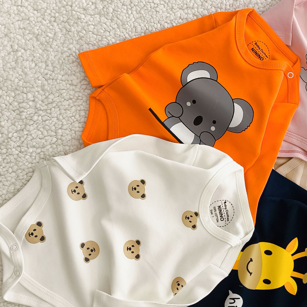 سیسمونی تربچه بادی زیردکمه بچه گانه آستین بلند پنبه اعلا (۰ تا ۳۰ ماه) ۱۵۳۹