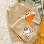 بلوز شلوار بچه گانه پاییزه پنبه دورو مدل درنا (۰ تا ۱۸ ماه) ۱۵۴۰ - Image 3