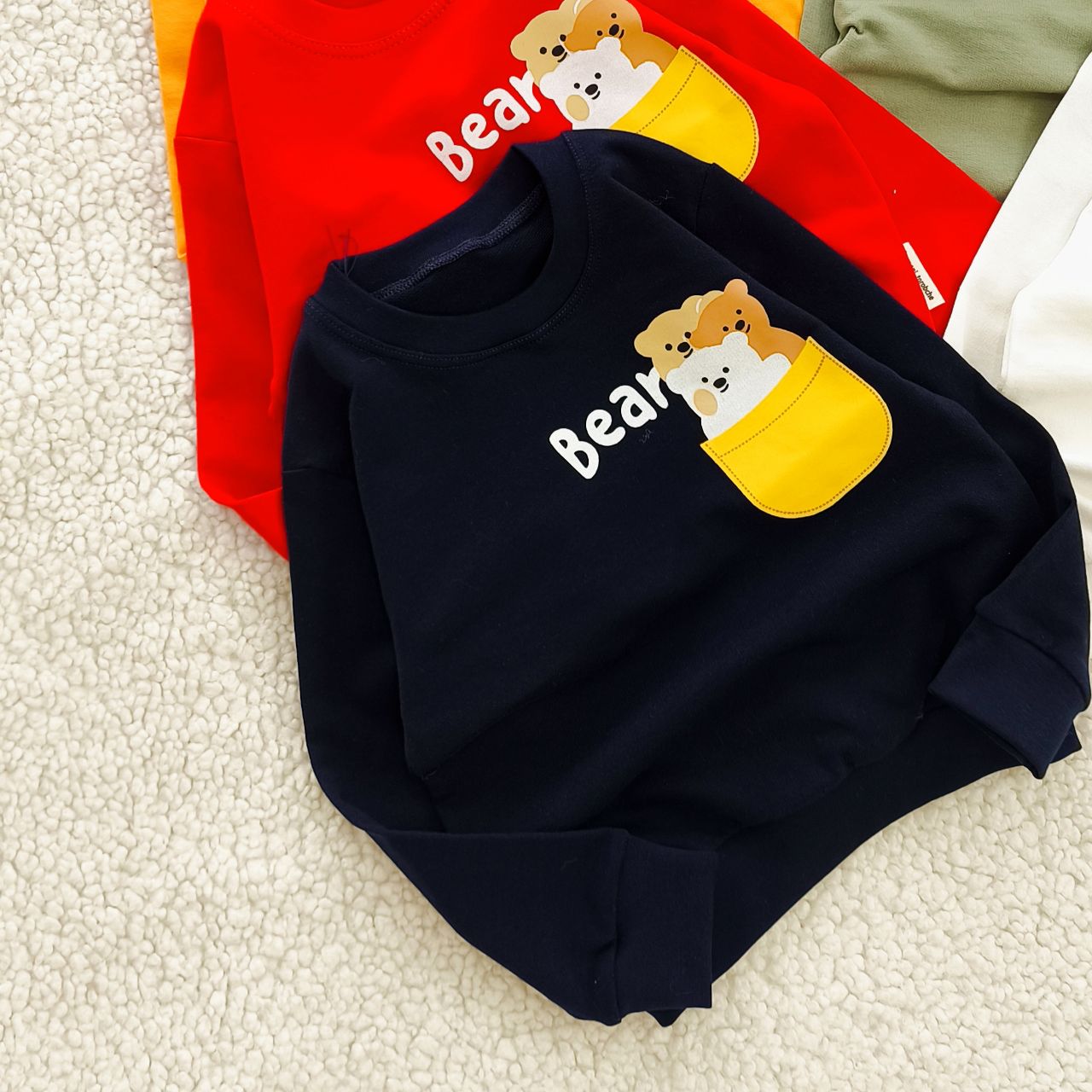 سیسمونی تربچه بلوز دورس بچه گانه مدل سه خرس (۲ تا ۳۶ ماه) جنس دورس دو نخ ۱۵۴۴