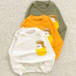 بلوز دورس بچه گانه مدل سه خرس (۲ تا ۳۶ ماه) جنس دورس دو نخ ۱۵۴۴ - Image 6