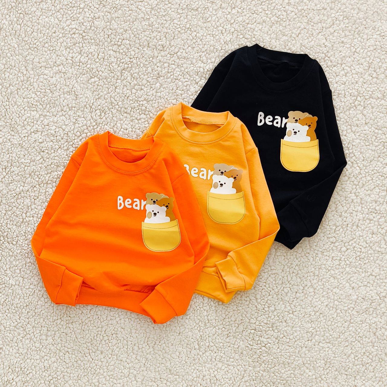 سیسمونی تربچه بلوز دورس بچه گانه مدل سه خرس (۲ تا ۳۶ ماه) جنس دورس دو نخ ۱۵۴۴