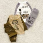 بلوز شلوار بچه گانه پنبه اعلا مدل باتیس (۰تا ۲۴ماه) ۱۵۴۹ - Image 5