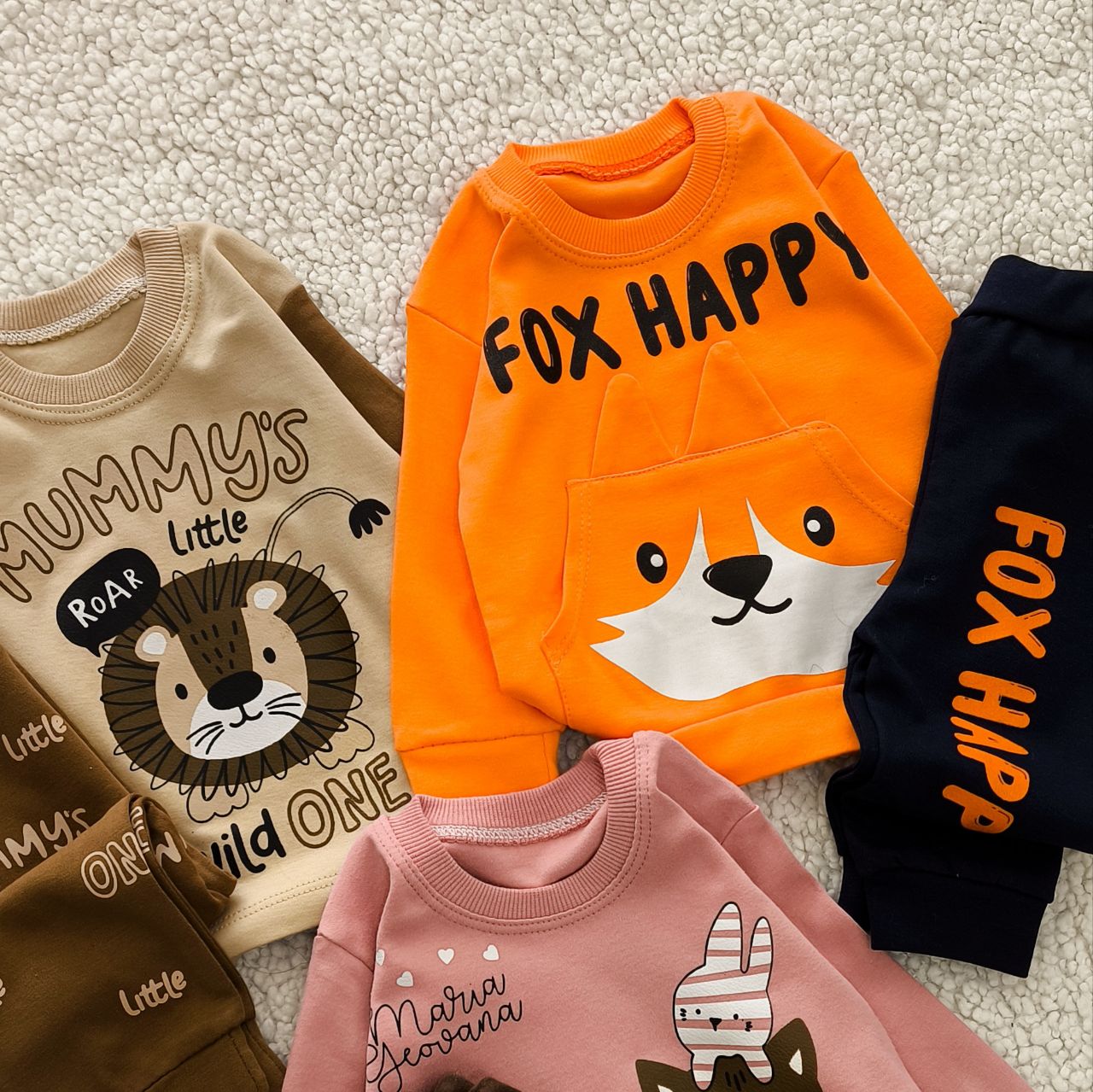 سیسمونی تربچه بلوز شلوار بچه گانه پنبه اعلا مدل باتیس (۰تا ۲۴ماه) ۱۵۴۹