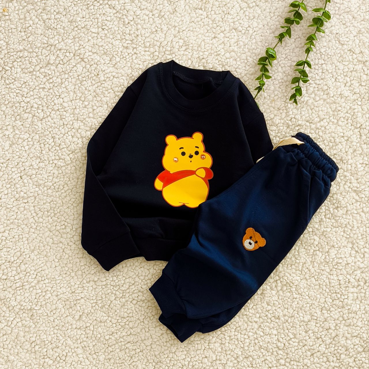 سیسمونی تربچه شلوار اسلش بچه گانه مدل تدی جنس دورس دونخ پنبه (۳ تا ۳۶ ماه) ۱۵۵۱