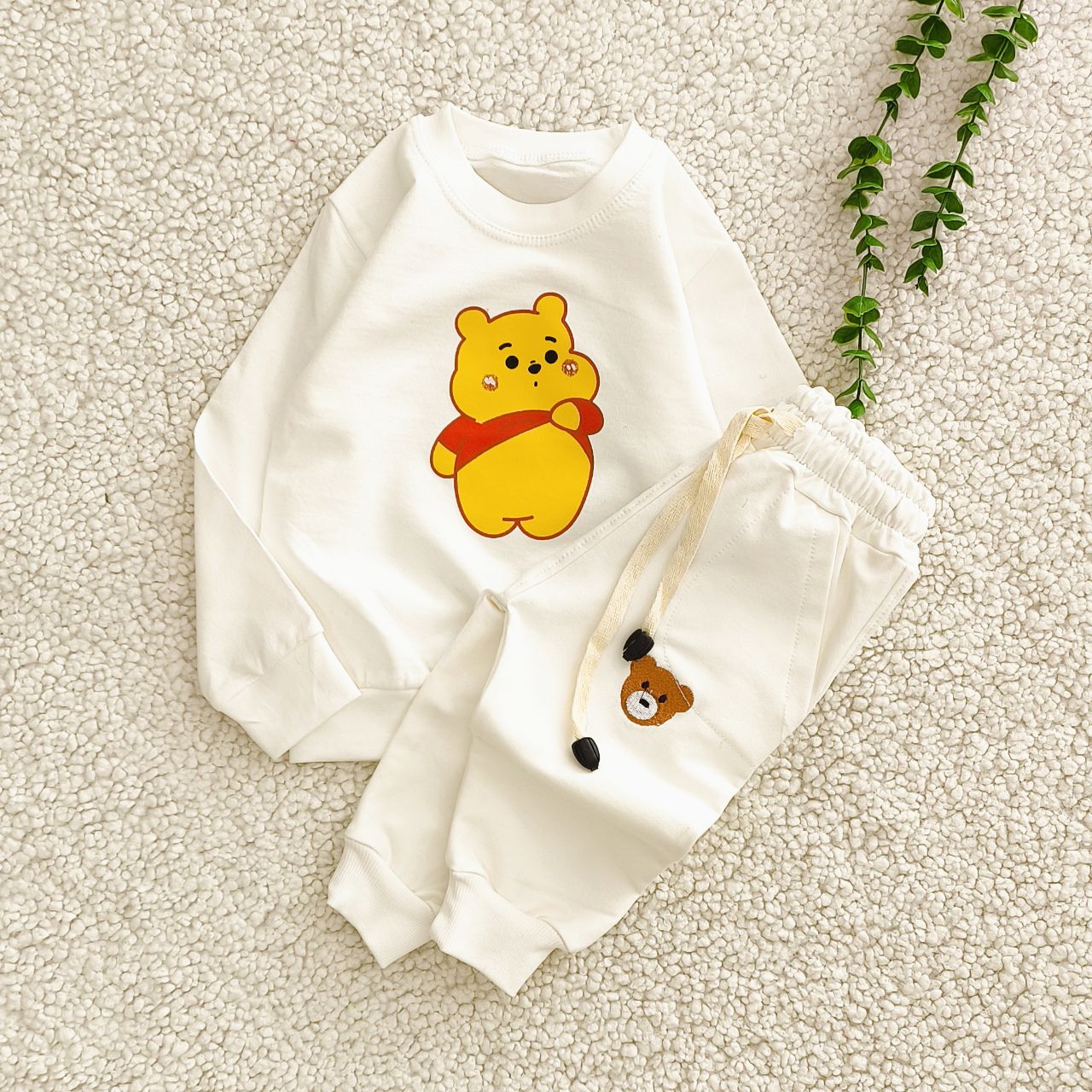 سیسمونی تربچه شلوار اسلش بچه گانه مدل تدی جنس دورس دونخ پنبه (۳ تا ۳۶ ماه) ۱۵۵۱