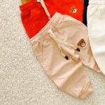 شلوار اسلش بچه گانه مدل تدی جنس دورس دونخ پنبه (۳ تا ۳۶ ماه) ۱۵۵۲ - Image 3