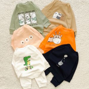 بلوز شلوار پنبه اعلا مدل ترنج  (۱ تا ۲۴ ماه) ۱۵۹۷