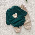 شلوار اسلش بچه گانه دورس اعلا مدل خرس گلدوزی (۲ تا ۳۰ماه) ۱۶۶۵ - Image 5