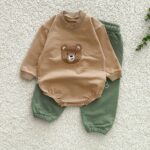 شلوار اسلش بچه گانه دورس اعلا مدل خرس گلدوزی (۲ تا ۳۰ماه) ۱۶۶۵ - Image 3