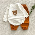 شلوار اسلش بچه گانه دورس اعلا مدل خرس گلدوزی (۲ تا ۳۰ماه) ۱۶۶۵ - Image 7