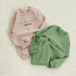 بلوز شلوار دورس پنبه عیدانه مدل لاو می (۲ تا ۳۶ ماه) ۱۶۷۳ - Image 3